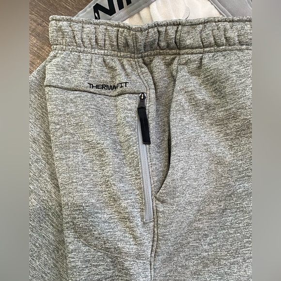 NEW Nike Therma Men's Small Tall Therma-FIT Open Hem Fitness Pants - Gray - Picture 11 of 12